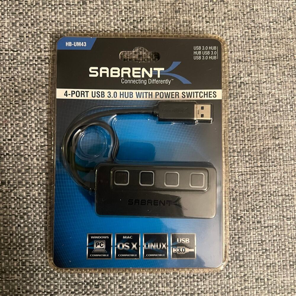 4 port usb 3.0 hub with power switches